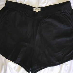Madewell black flowy shorts